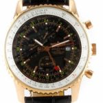 Breitling Old Navitimer rotgold mit Leder schwarz