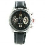 Tag Heuer Grand Carrera Leder mit schwarzem Zifferblatt