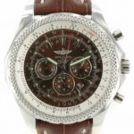 Breitling Bentley Le Mans Chrono kupfer Leder braun