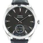 Omega Seamaster Aqua Terra XXL stahl Leder schwarz