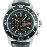 Breitling Superocean Chronoraph II schwarz Leder