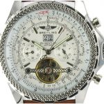 Breitling Bentley Mulliner Tourbillon leder - weiss