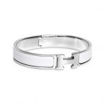 Product:Hermes Clic H ARMBAND silber/weiss