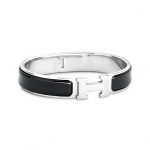 Product:Hermes Clic H ARMBAND silber/schwarz