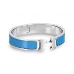 Product:Hermes Clic H ARMBAND silber/hellblau