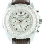 Breitling Bentley Le Mans Chrono leder - weisses Ziffernblatt