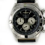 Product:Breitling Chronomat B01 stahl - schwarz mit Leder schwarz