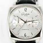 Product:Glashütte Senator Sixties Square Chrono silber Leder schwarz