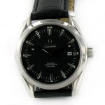 Omega Seamaster Aqua Terra Co-Axial schwarz/Leder