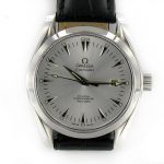 Omega Seamaster Aqua Terra  Co-Axial silber/Leder