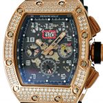 Richard Mille - RM11 Flyback Chronograph Lub Xyoo Pob Zeb Diamond