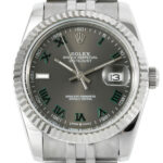 Product:Rolex Datejust 36mm Oystersteel / Weissgold Wimbledon