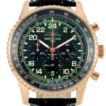 Product:Breitling Navitimer Cosmonaute Chrono dunkelgrünes Zifferblatt