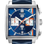 Product:Tag Heuer Monaco Gulf Blue mit Lederarmband