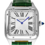 Product:Cartier Santos Dumont grünes Lederband